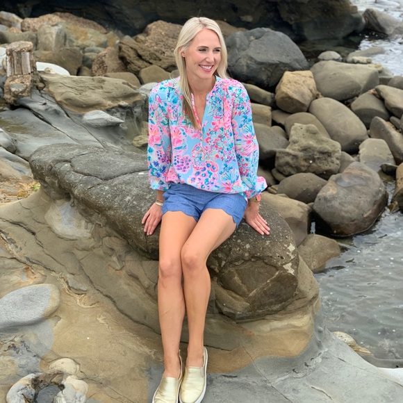 Lilly Pulitzer Silk Elsa Top Size S - Picture 3 of 3